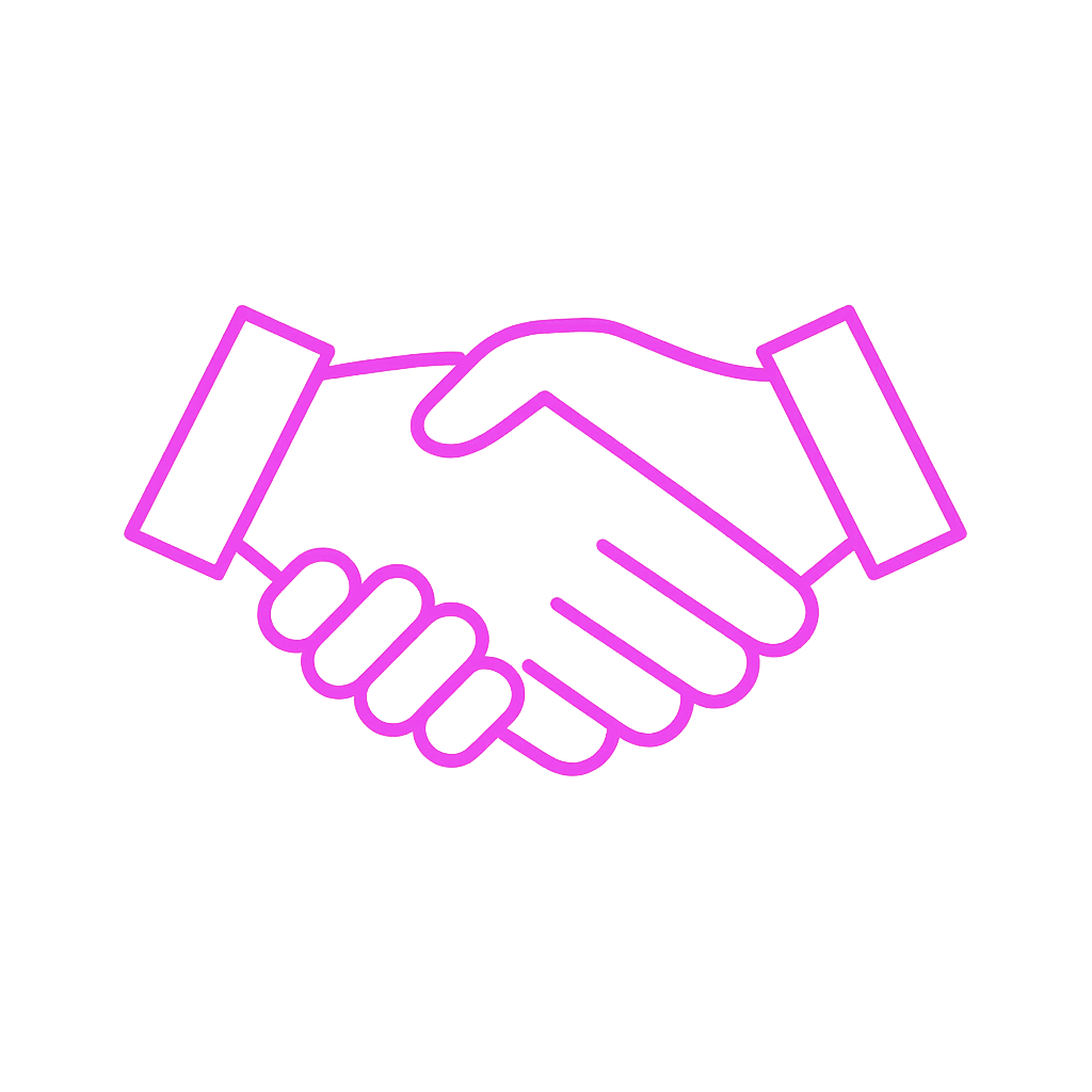 LiveRamp and OAN partnership icon - shake hands for data collaboration